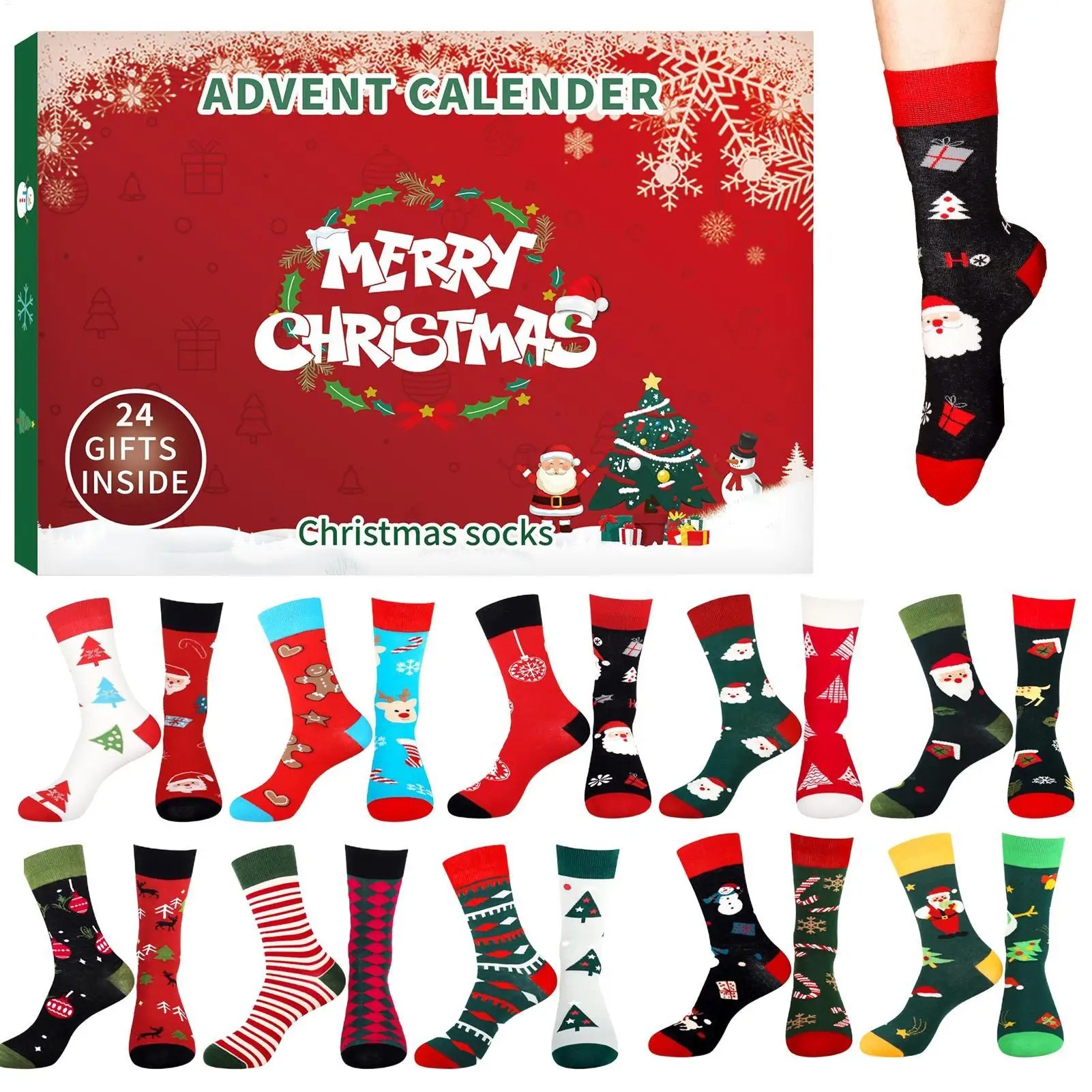 Mens Grooming Advent Calendar - Christmas Stocking Advent Calendars 24 Days