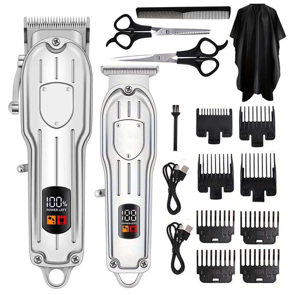 Men'S Grooming Kits - Electric Hair Clipper Display Digital Multifunctional