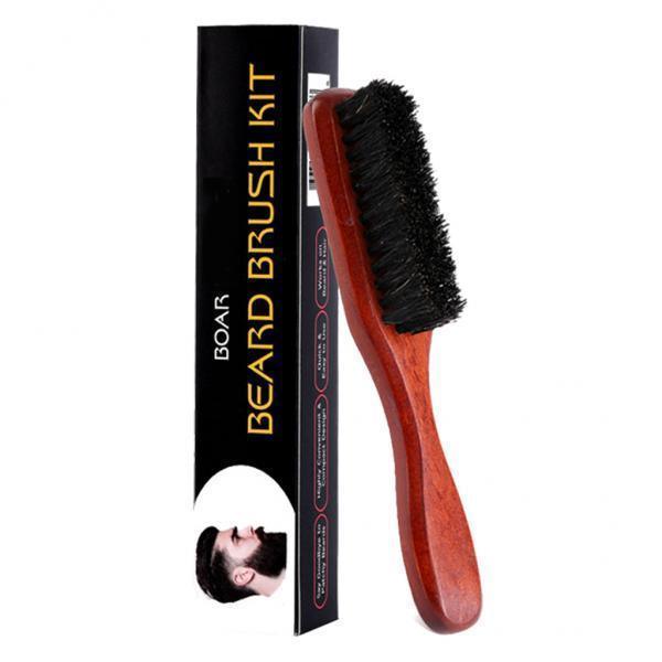 Beard Brush for Men Wooden Bri - Men Grooming Home 评论和价格
