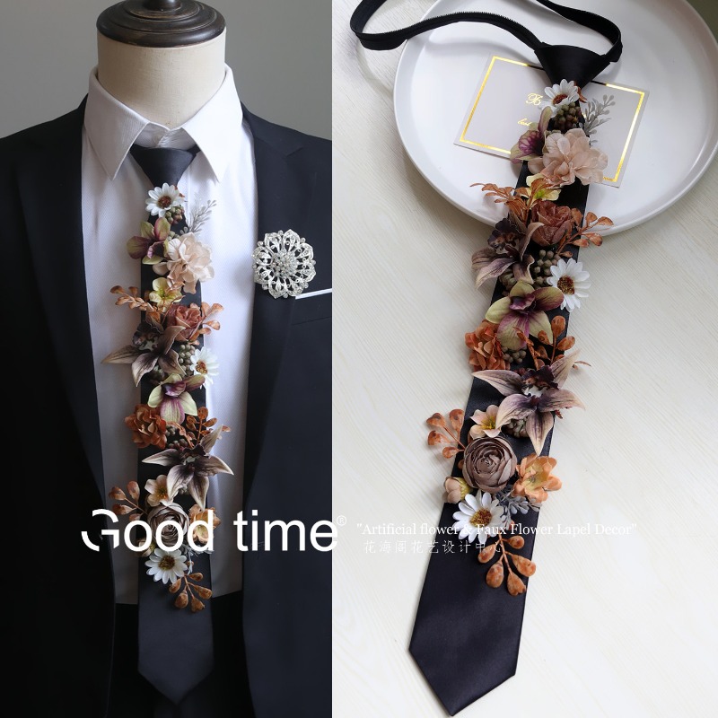 Tie flower simulation flower,  - Men Grooming Home 评论和价格