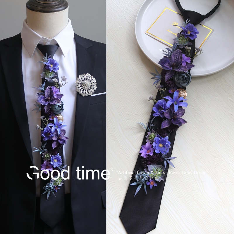 Tie flower simulation flower,  - Men Grooming Home 评论和价格