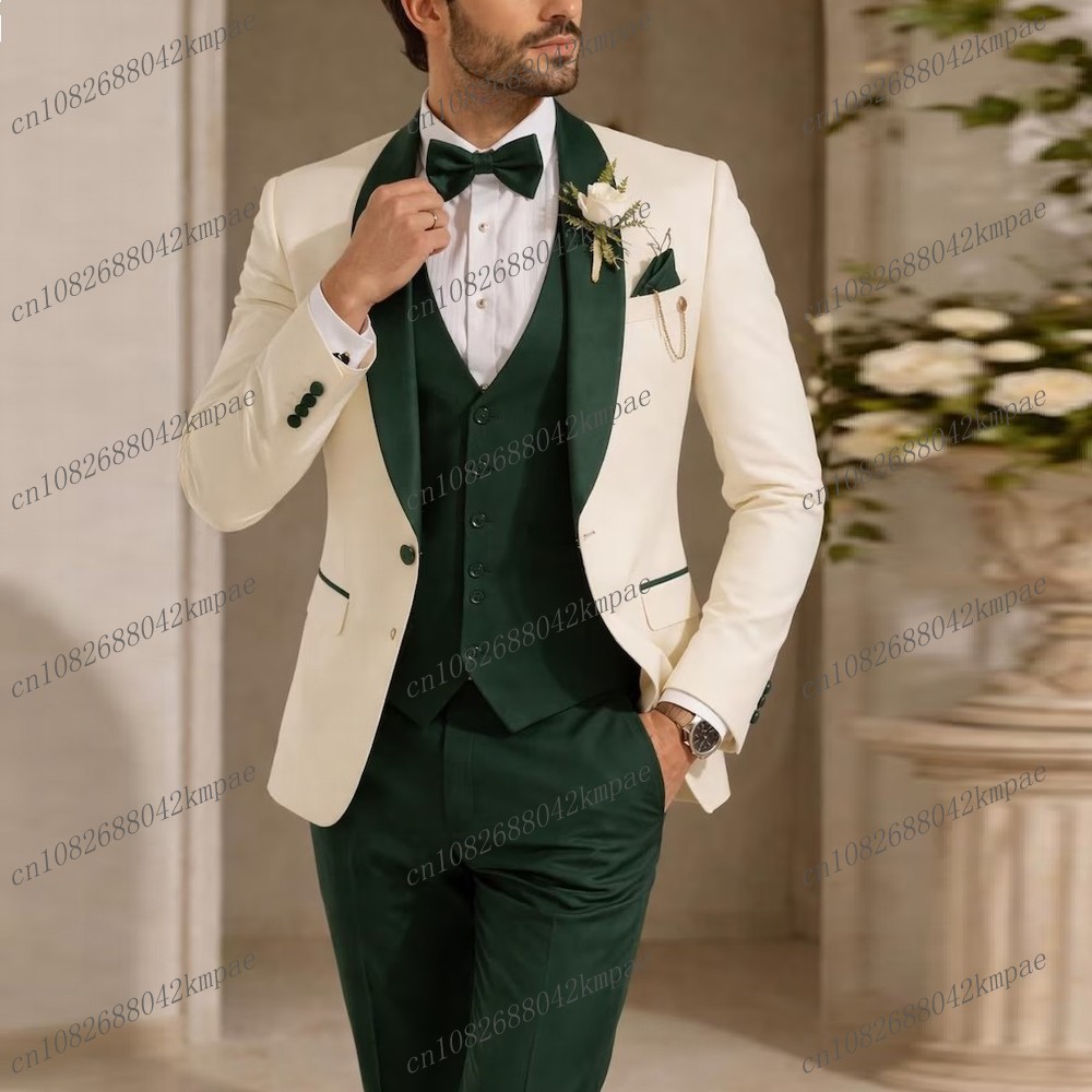 New Ivory And Dark Green Forma - Men'S Grooming Kits 评论和价格
