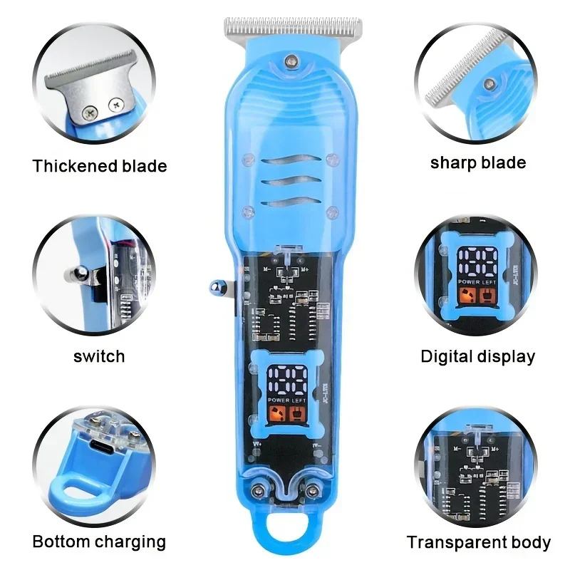 Transparent Electric Hair Clip - Men Grooming Home 评论和价格