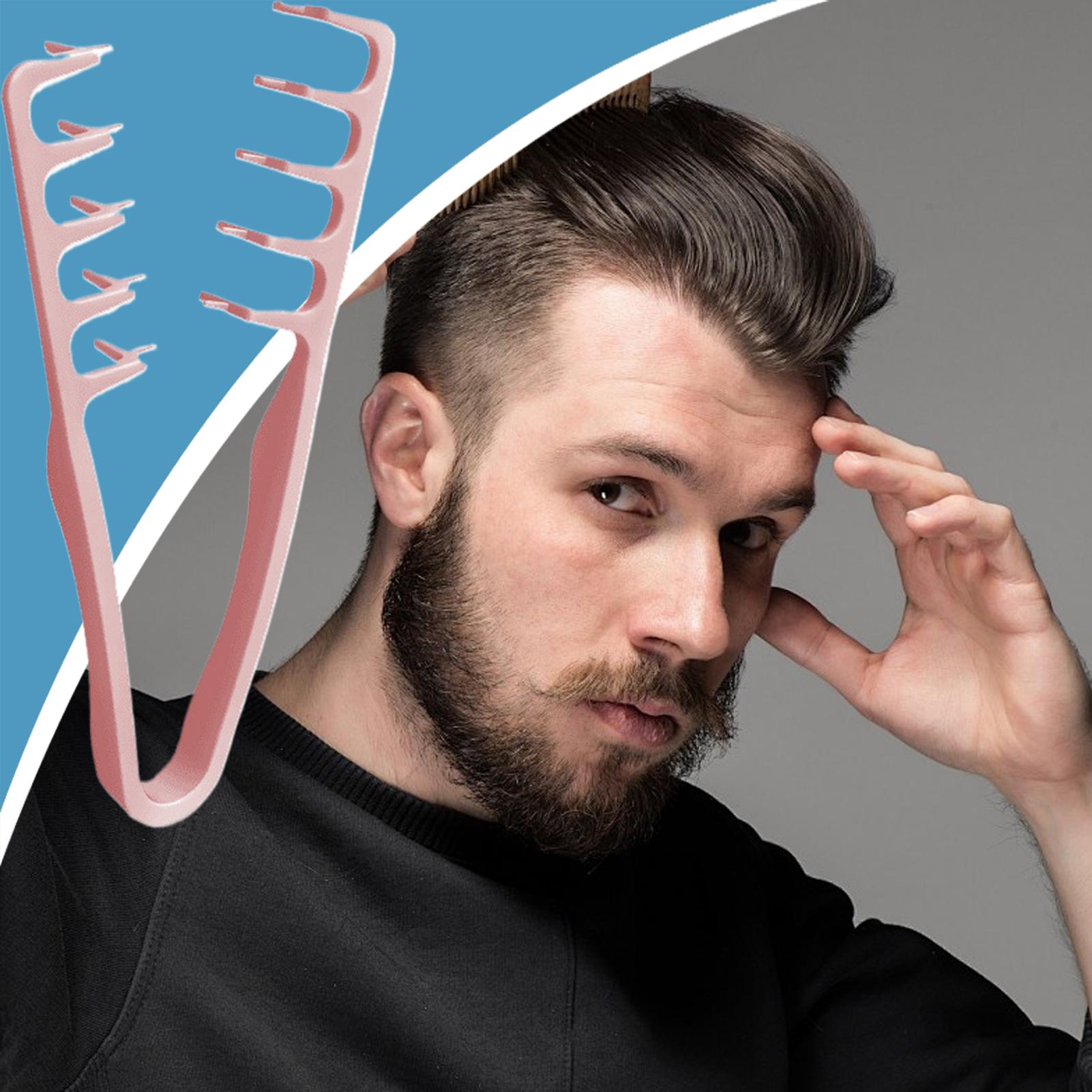 Wide Tooth Hair Comb Volumizin - Men Grooming Home 评论和价格
