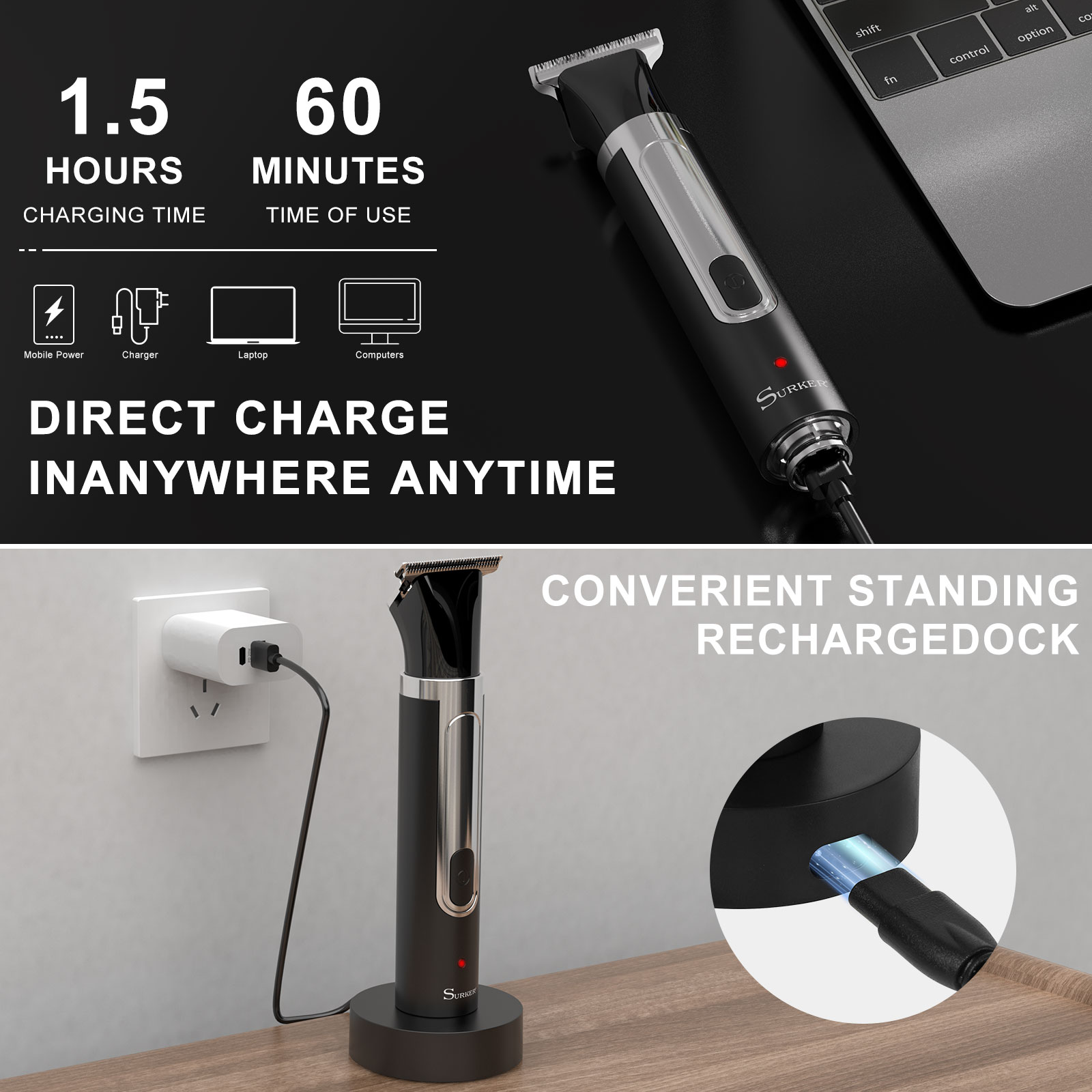 Surker 4-in-1 Shaver for Men G - Men Grooming Home 评论和价格