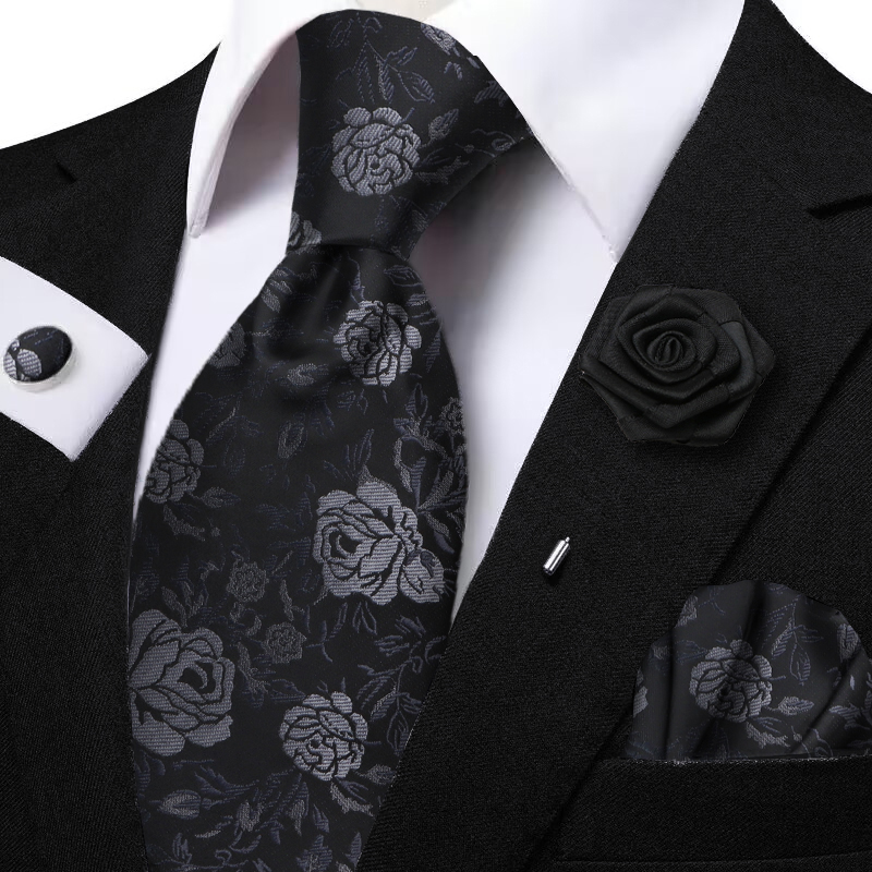 Men's Tie Set For Flower And P - Mens Grooming Kit Gift 评论和价格