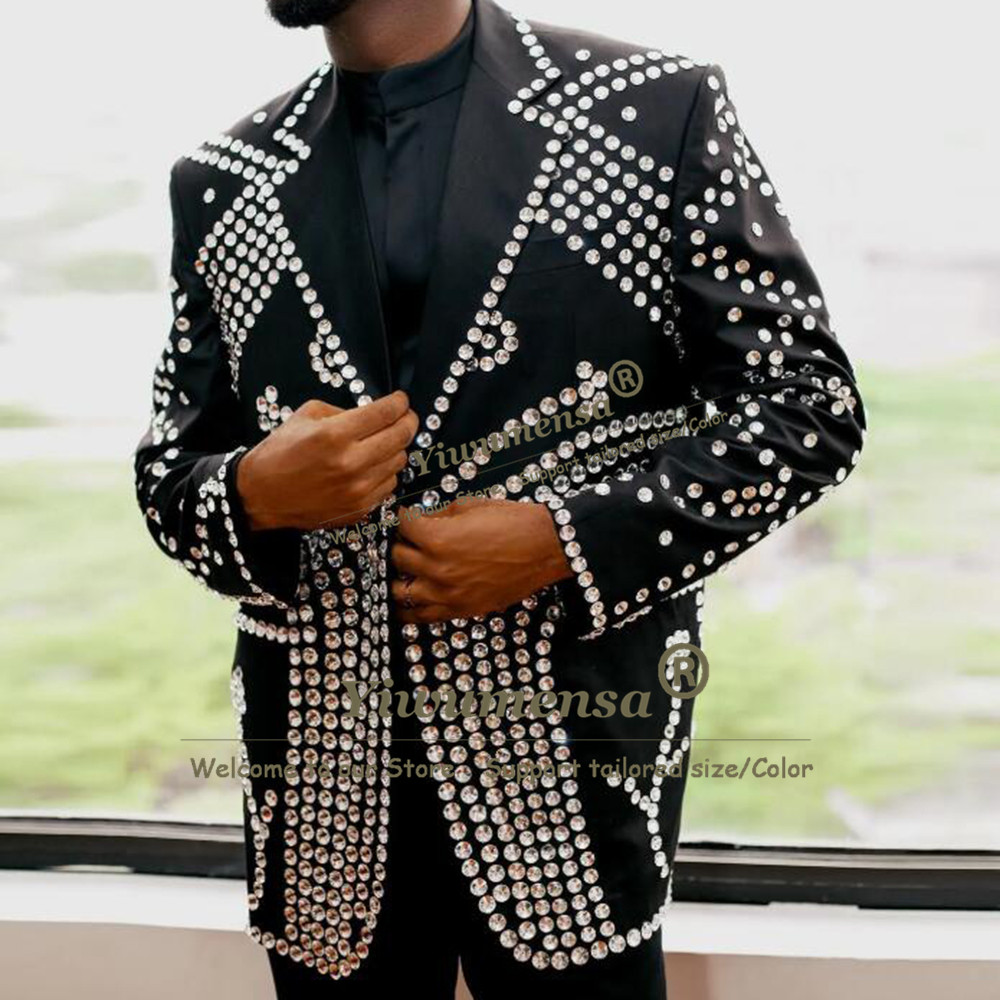 Heavy Beaded Stones Suits Men  - Men'S Grooming Kits 评论和价格