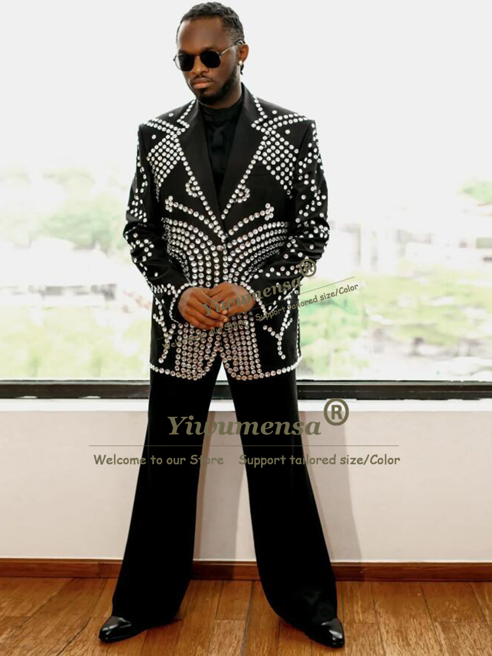 Heavy Beaded Stones Suits Men  - Men'S Grooming Kits 评论和价格